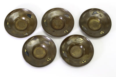 壽正在銘 茶托5客（箱付）