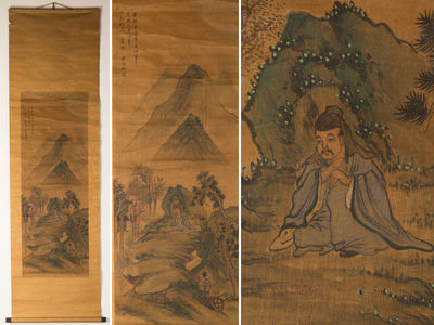 200-鹿冠杜瓊　軸