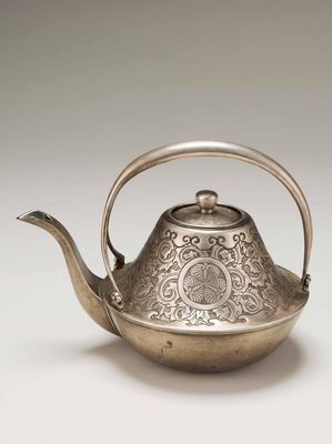 2257 银锡三叶纹汤沸