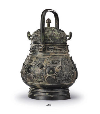 613 青铜饕餮纹卣（初代藏六识箱）