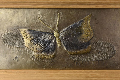 【夢工房】　桂盛行作金工額　『遊蟻』　額-1