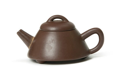 「王勝長製」款 紫泥三足茶壺