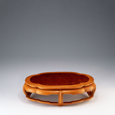 黄楊木玉杢茶台