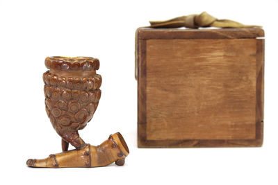 竹根雕 內蒔繪竹葉紋 盃（共箱）