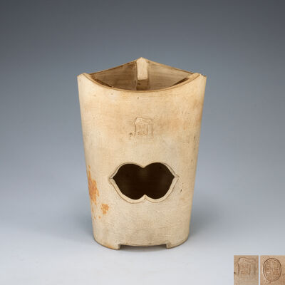 木米造　白泥三峯炉　粟田御陶識（二重箱）