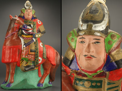 【雅】郷土玩具 土人形 AU347