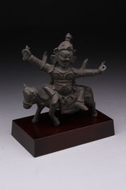 西藏十八世紀 老銅吉祥天母像