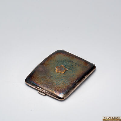 銀950 李王家御紋付 煙草ケース（煙草10本入）