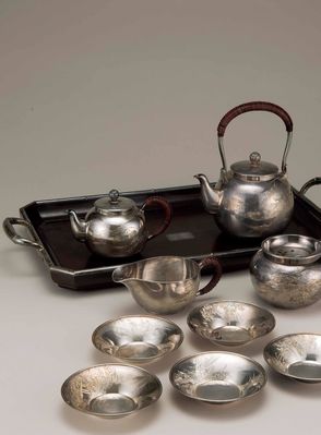 2187 纯银制茶具 （六件一套）