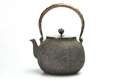 光玉堂造 銅提銀果摘鉄瓶