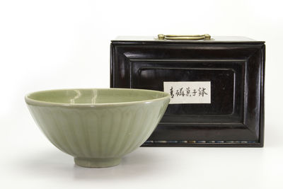 青瓷 菓子鉢（箱付）