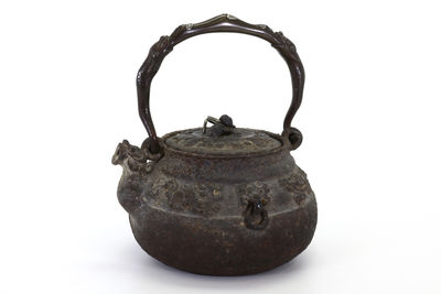 初代亀文堂 波多野正平 饕餮地紋獸口鉄瓶