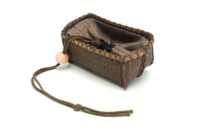 蜜蠟扣 細藤編小筐