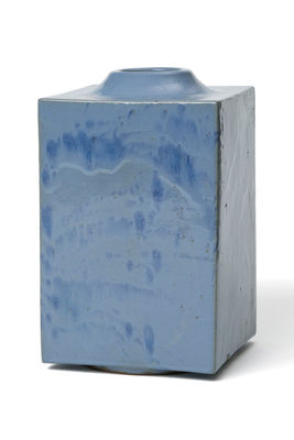 清 宜興鈞釉 方瓶