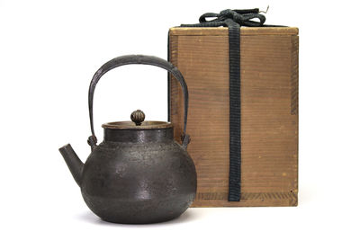 御釜師 西村道也作 鉄瓶（共箱）