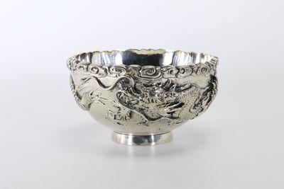 龍彫高盛 純銀碗（箱付）