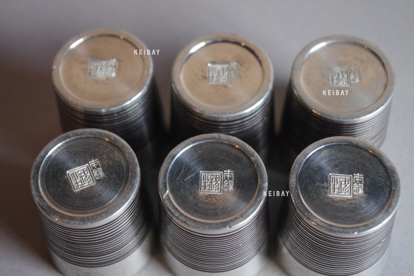 keibay拍卖-古物 锡制 ぐい吞み 日本名门锡半-日本代购-yahoo代拍