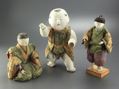 【雅】郷土玩具 人形三点 AZ540