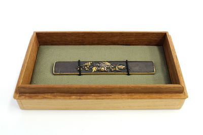 鑲金菊花小柄 共箱