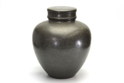 胴在銘 古錫茶入(大)