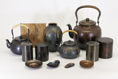 玉川堂 打出煎茶套具12點