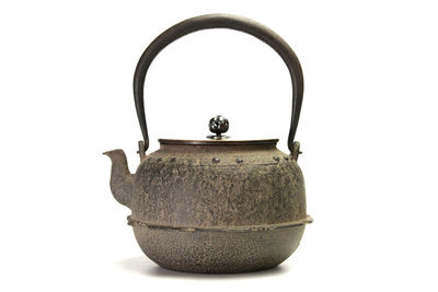 平安永寳堂造 裙帶鉚釘鉄瓶