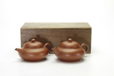 朱泥急須 一對（共箱）