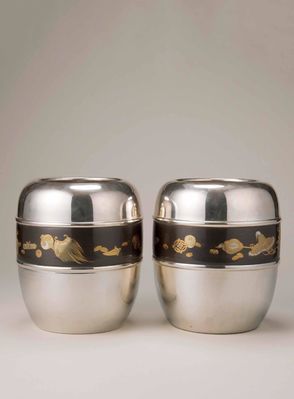 2107 晴也作纯银龙银宝钵 （一对）