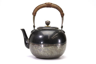 四分一銅包銀 急須