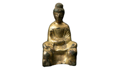 五胡十六國 青銅鎏金釋迦牟尼坐像