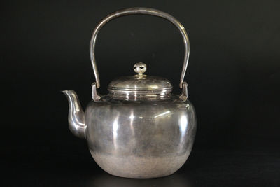 純銀望月形湯沸