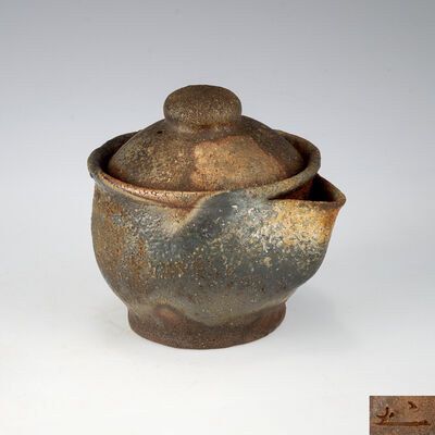 金重陶陽造　備前手造宝瓶（共箱）