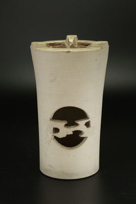 彫雀祥雲白泥涼爐