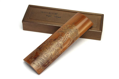 商山四皓圖 竹茶量（共箱）