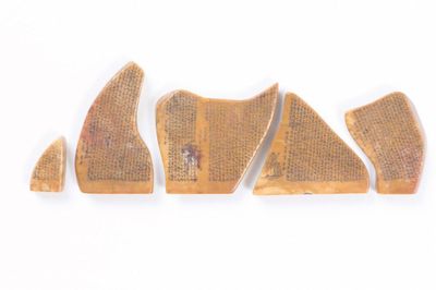 「光緒三年」「徐星舟」款 壽山石雕 人物詩文紋印章 計5件