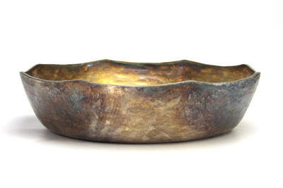 青芳製 八角邊 純銀菓子盆