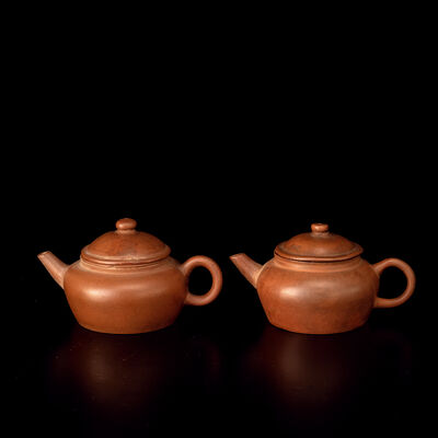 古渡朱泥急須一双（収蔵箱）