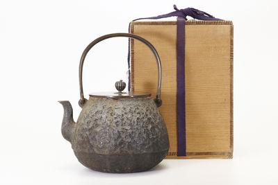 金壽堂雨宮宗造 長閑形鉄瓶（共箱）