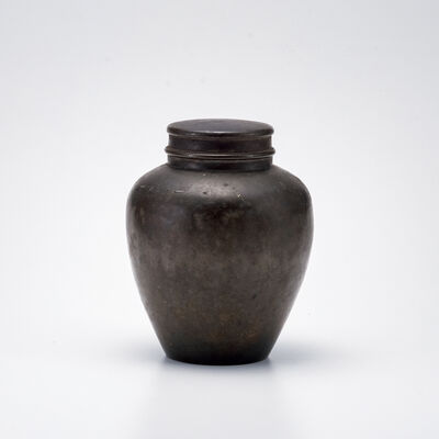 古錫 內塗金茶壺（木箱）